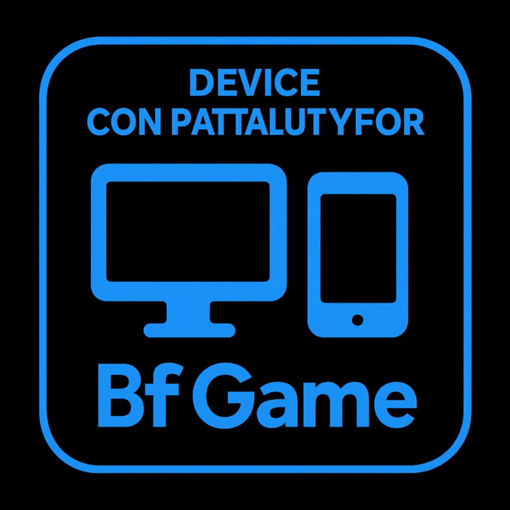 Badge representing Device Compatibility for Bf Game.