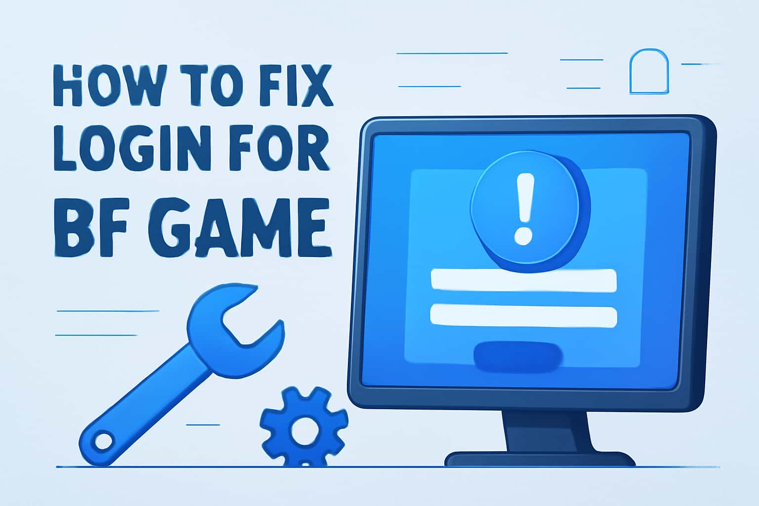 Informative illustration about fixing login issues for Bf Game.
