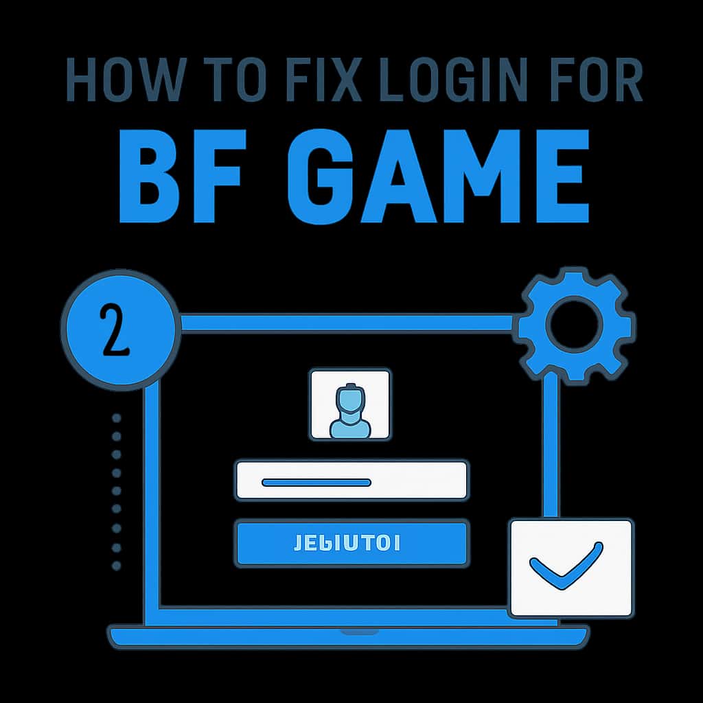 Diagram illustrating troubleshooting steps for Bf Game login.
