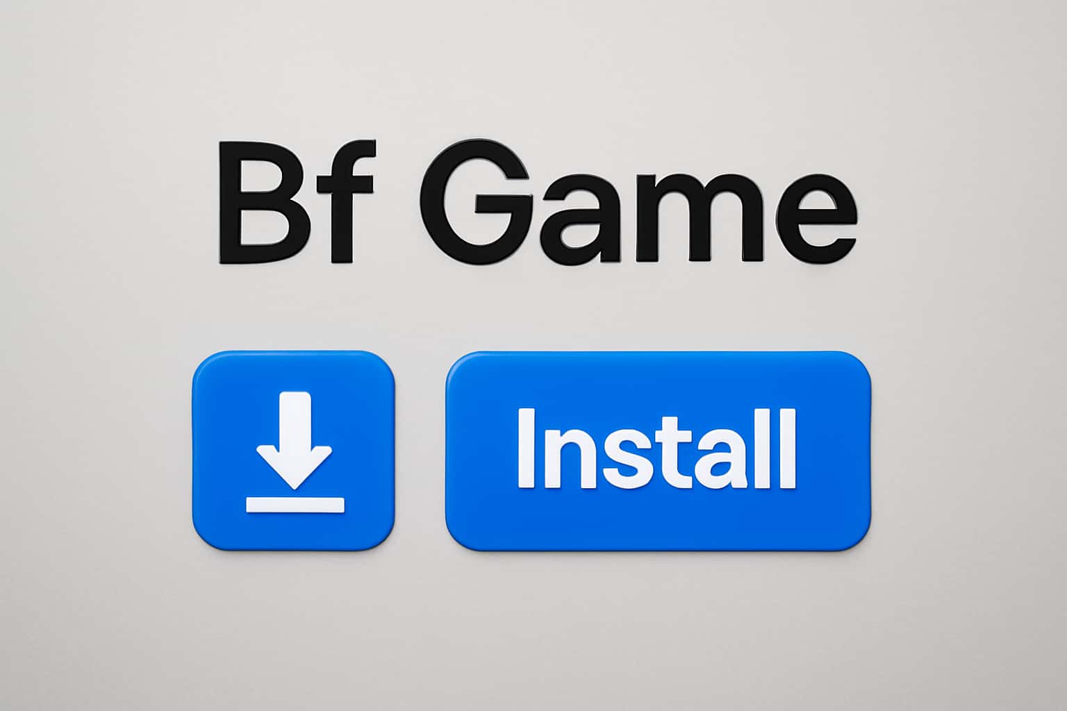 Informational illustration of Bf Game installation process.