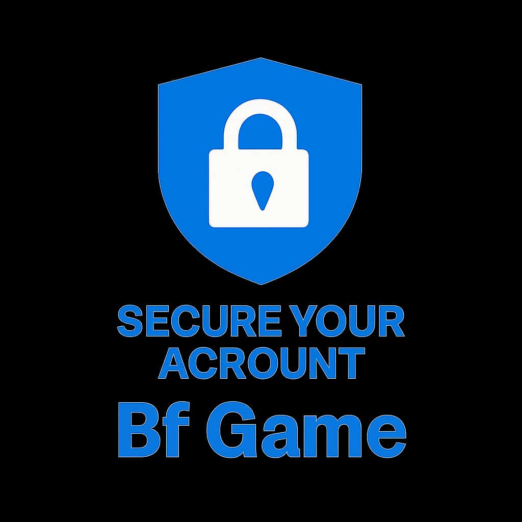 A badge showcasing security features of the Bf Game account.