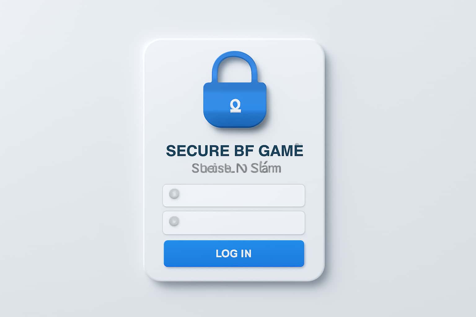 Secure Bf Game Member Login Interface